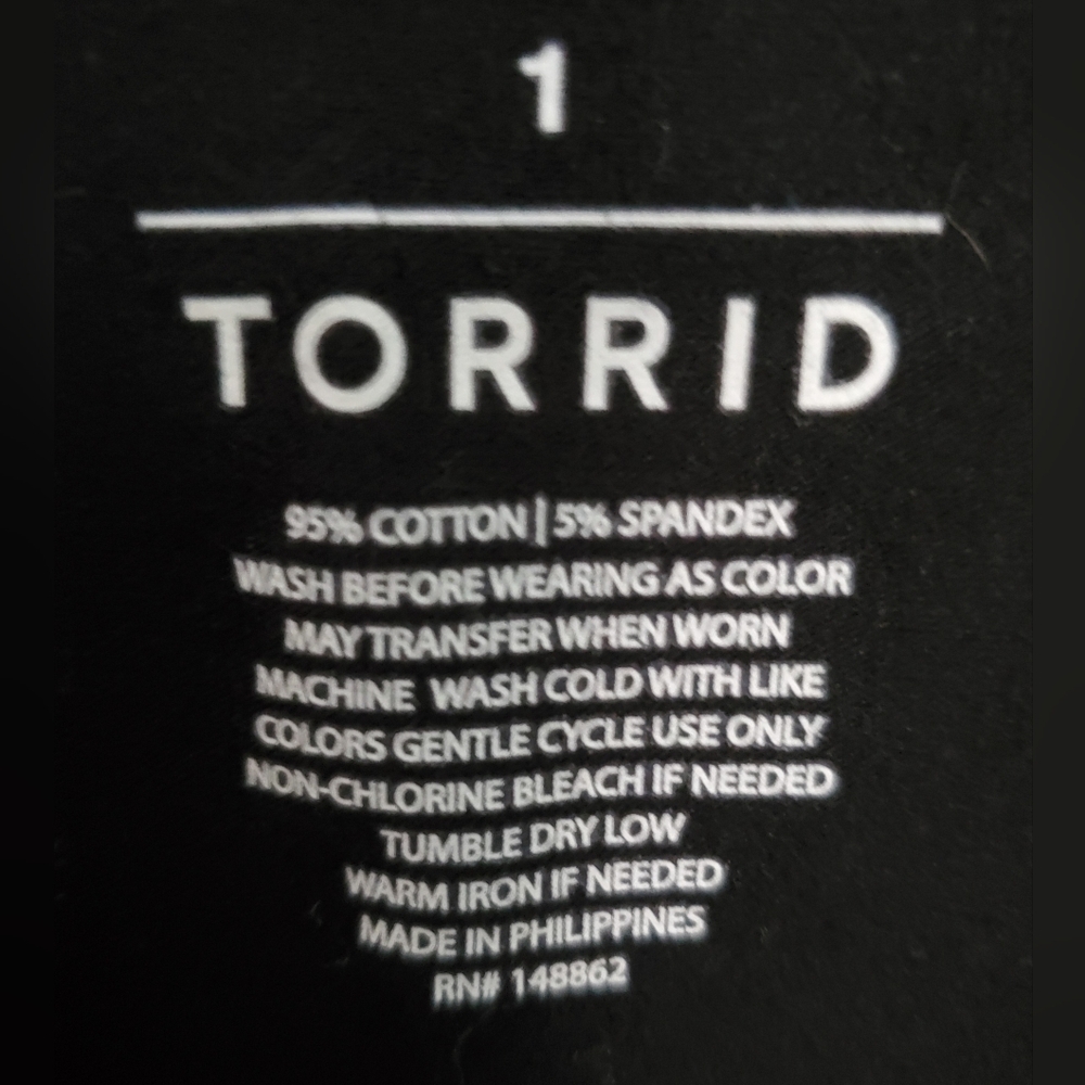 Torrid Foxy Goth Biker Lace Up Cami Women's Size 1 14/16 Blk Corset Tank Top - Picture 3 of 3